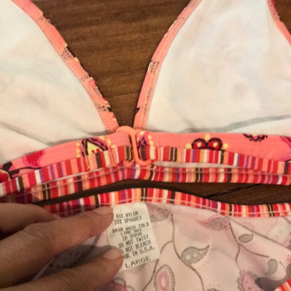 Water Girl pink print bikini from Title 9 - Picture 4 of 5